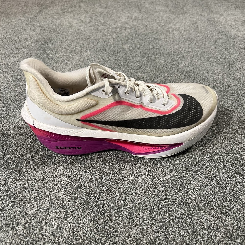 Nike Zoom Fly 6 Womens Size 9 White Pink Running Shoes ZoomX FN8454-101